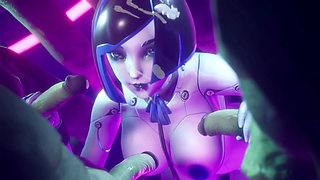 Hentai Game - Subverse - Demi Best Sex Scene - Android Woman Sex - 3D Hentai