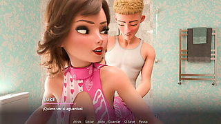 My Stepmom Gets Into The Bathroom And Fucks Me While Everyone Waits Outside 3D Hentai