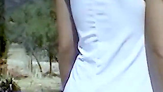 Blonde Beach Naked by the Pool