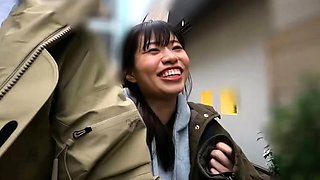 Cute Japanese teen blowjob