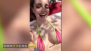 Brazzers - passionate Codi Vore pushes her luck during a courageous outdoor content shoot