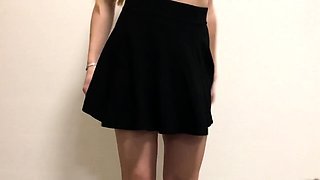 No Panties Under My Skirt - Amateur Teen Webcam Solo