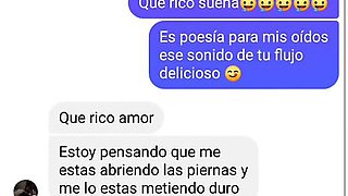 Hot sexting turns into a wet panty moment with my girlfriend