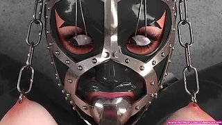 CyberCaptain's Cell of Control - Shiny Metal Bondage, Latex Slave Girls & Extreme BDSM