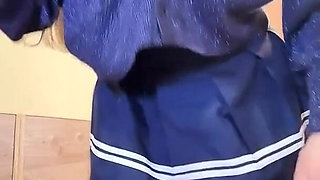 Russian Talkative Cutie in Stockings and Heels Dancing Striptease