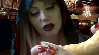 Dangerouse Vampire punish and milk your cock