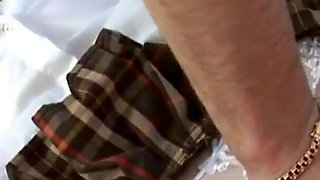 Nadagda is a Russian teen who gets fucked in the ass on the sofa