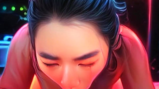 Real Life Anime GF Sucks Bwc - POV Blowjob with Oral Creampie