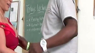 BBC Obsession Scene-4 chubby MILF Teacher Kelli Starxxx Loves to Fuck with a Big Black Cock in Class