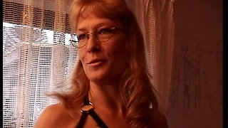 A Blonde Lady From Germany Is Here to Drain His Cock