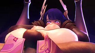 Dragk's Raiden Compilation - 3D Animated Cosplay Sex Interracial Cowgirl Position Feet Anal Creampie