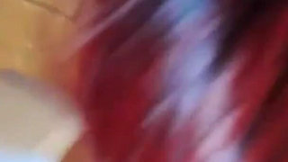 MILF with Glasses Gives a Blowjob with Cumshot