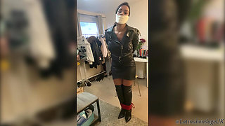 Latina Tied up and Gagged with Microfoam (hd)