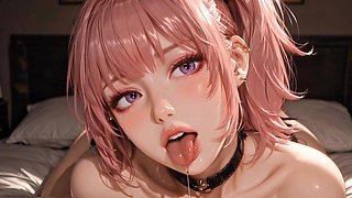Ahegao 3D Pink Silicone Doll Tease