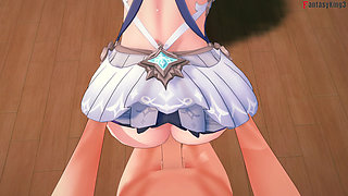 Odette sexy dancer fucks her pianist - Genshin Impact