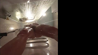Webcam Under Bath. Girlfriend After Sex in Shower