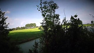 Dutch Pleasures Enjoying Her Tight Ass Outdoors