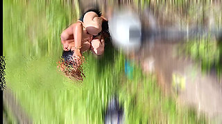 The desi stepsister of the village is bathing openly in the open field, bathing naked in the forest, brother-in-law is secretly