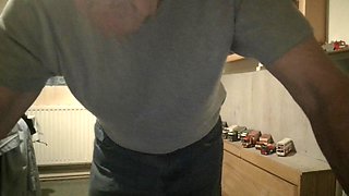 Crossdresser Joanne Lord in thong knickers