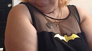 My BF and I All Dresses up as Bat Man and Bat Girl