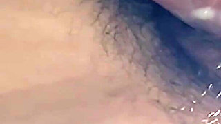 18-year-old Virgin Behind. a Huge Dildo Rubs Her and Makes Her Cum!!!!