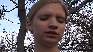 This Is Teen From Germany Who Likes to Cum and Pee Outside