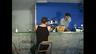 Blowjob and Ass Fucking Between Two Young Vintage Gay Guys in the Shower