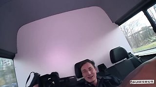 Tattooed German redhead, Jason Steel, offers car sex with big tits and exhibitionism