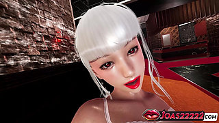Sexy Anime Girl Ruby in 3D Hentai - Kissing and Pussy Masturbation, Intense Ass Licking, and Staircase Fingering