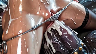 Virgin 18yo Girl Anal Destroyed by Monster - Filled with Cum