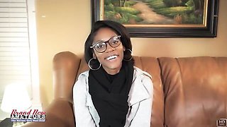 Steamy pornstar's casting smut