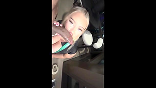 Blonde Baddie Takes BBC Backshots