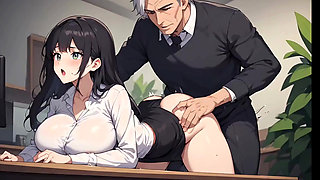 Office Secret Sex ( AI generated )