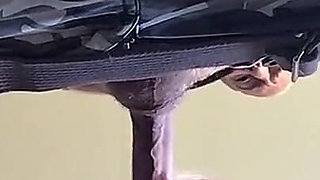 Blowjob and Cam in Mouth in the Kitchen Whit Little Blonde