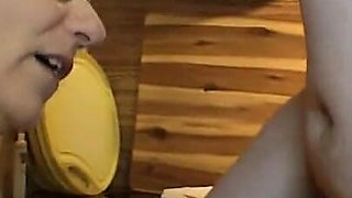 Cumshot on the Glasses MILF