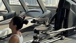 Yoga in Tight Shorts and Top 4K