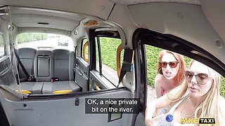 Fake Taxi featuring Stacey Saran and Princess Paris's 3some porn