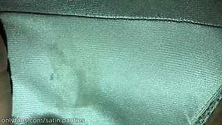 Wife In Vintage White Nylon Bikini Briefs Gets Rubbed And Fucked In Her Panties