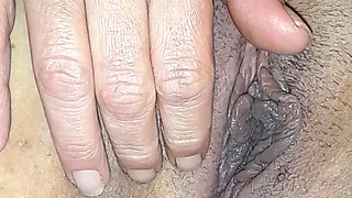 Roma Wife's Homemade Sex Video - Morning Hairy Pussy Showing, Expanding and Fingering Close to Bedroom