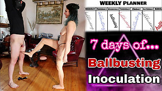 Training Zero 7 Days of Ballbusting my Femdom Slave Husband!