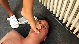 Femdom cfnm milfs punish a creepy dude