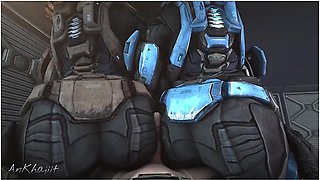 No Staring! (halo: Reach Kat Anal Sfm Animation) - Car Toon