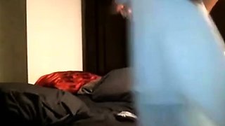 Big-Titted Brunette Babe Plays with Dildo on Webcam