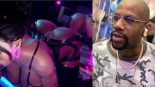 Panam Deepthroating the Fuck Out of a Hard BBC Dildo with Her Ass Exposed, Huge Ass Slut Fucked by a BBC