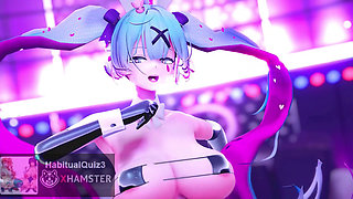 mmd r18 Rabbit Miku Baam Sex dance Micro bikini want to fuck anal cum swallow ahegao ntr 3d hentai