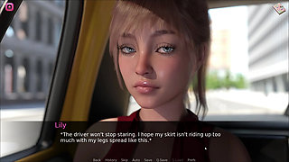 Sexy Girl Spreading Her Legs And Showing Panties To older Taxi Driver Guy