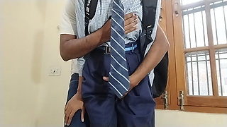 Hot indian desi School girl boy sex viral mms, school sex viral video