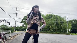 Megu2002s Hentai Break in Park Sparks Outdoor Dildo Exposure