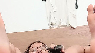 Tight Freshly Shaved Pink Pussy Having Fun with a BBC Dildo