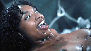 Ebony Latina Barbie Rous Dominates Lia Lin in Lezdom